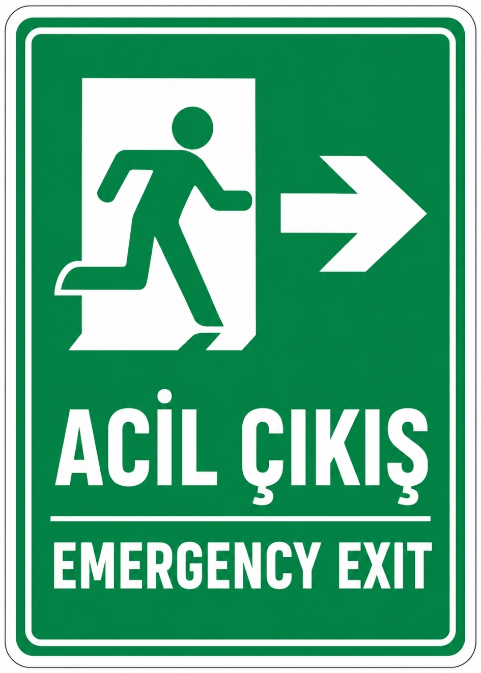 ACİL ÇIKIŞ 21X30CM PVC ISG LEVHA ACİL ÇIKIŞ 21X30CM PVC ISG LEVHA
