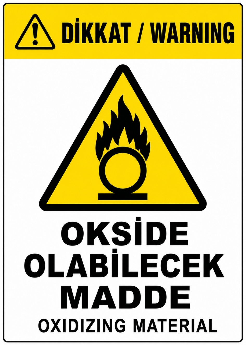 OKSİDE OLABİLECEK MADDE 21X30CM PVC ISG LEVHA