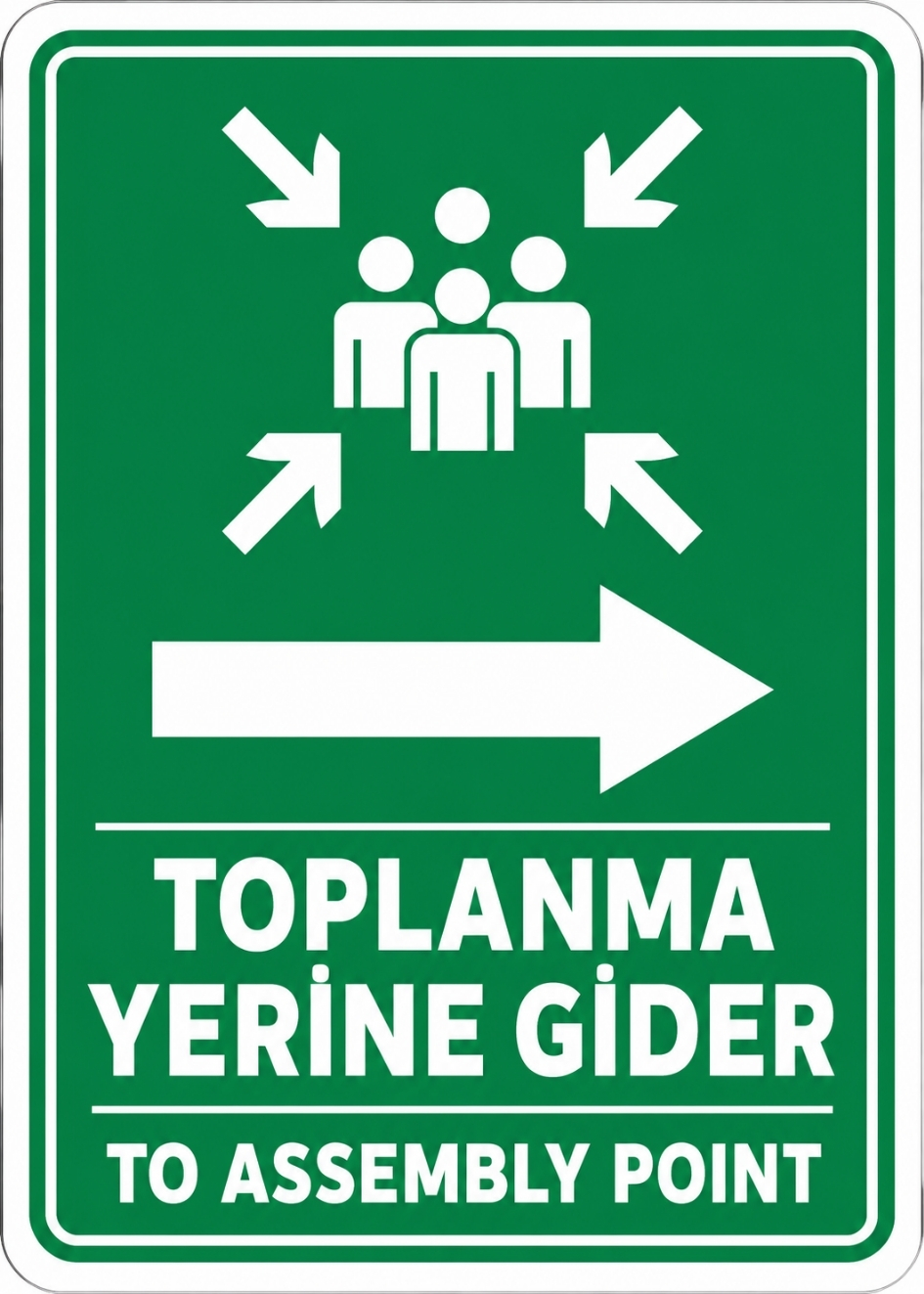 TOPLAMA YERİNE GİDER 21X30CM PVC ISG LEVHA