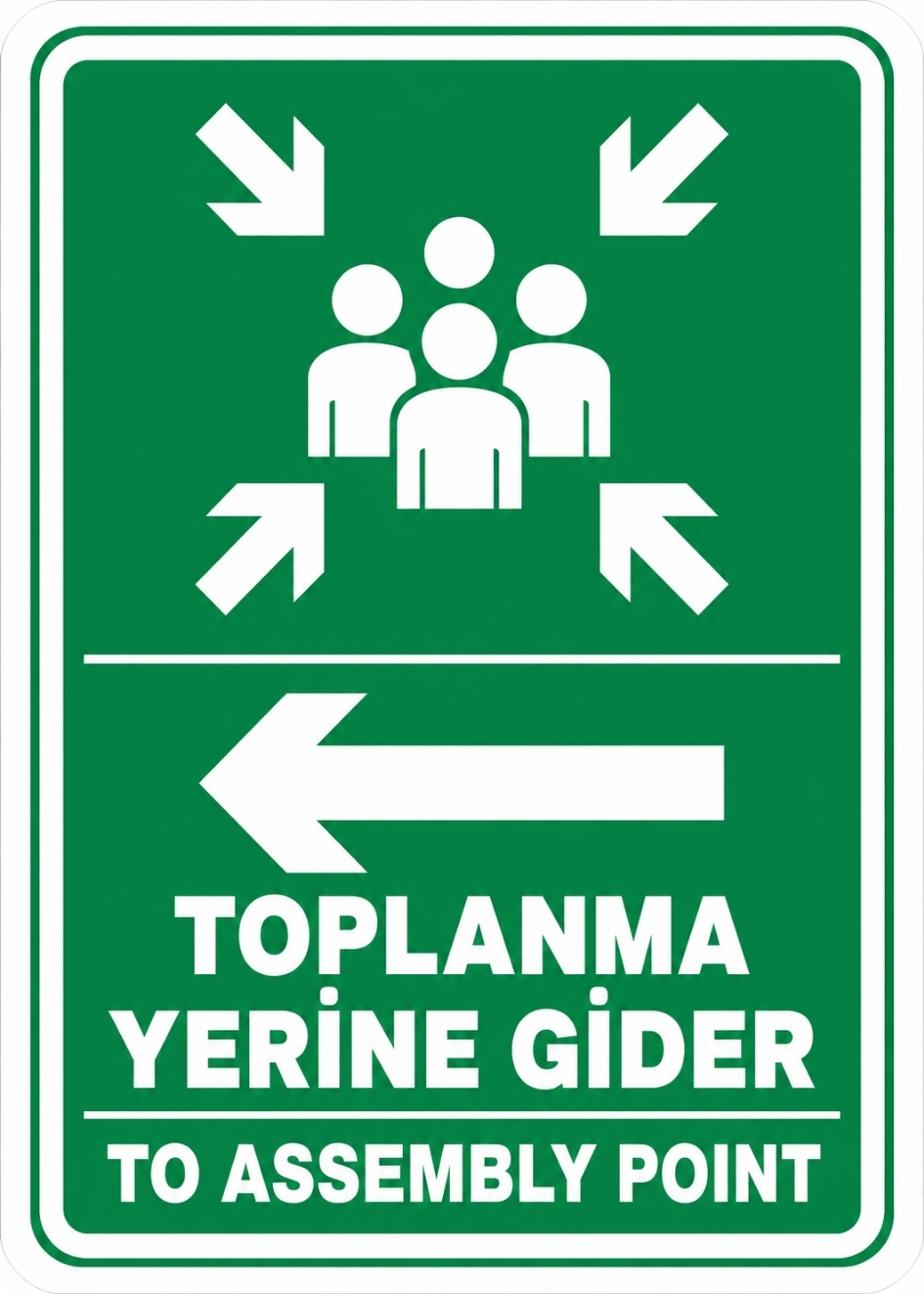 TOPLANMA YERİNE GİDER 35X50CM PVC ISG LEVHA