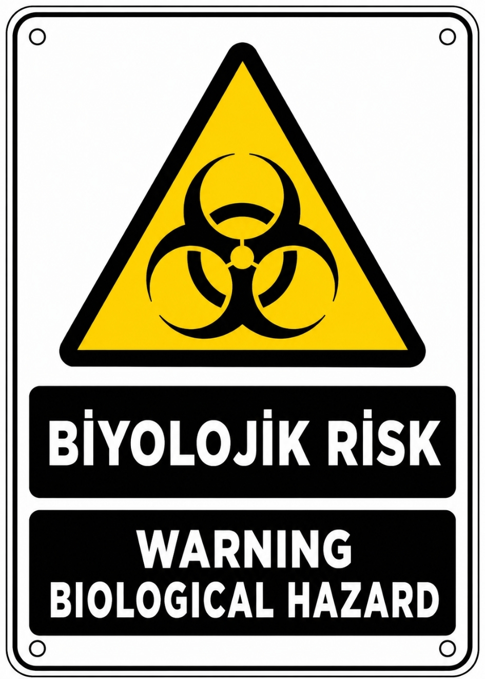 BİYOLOJİK RİSK 21X30CM PVC ISG LEVHA