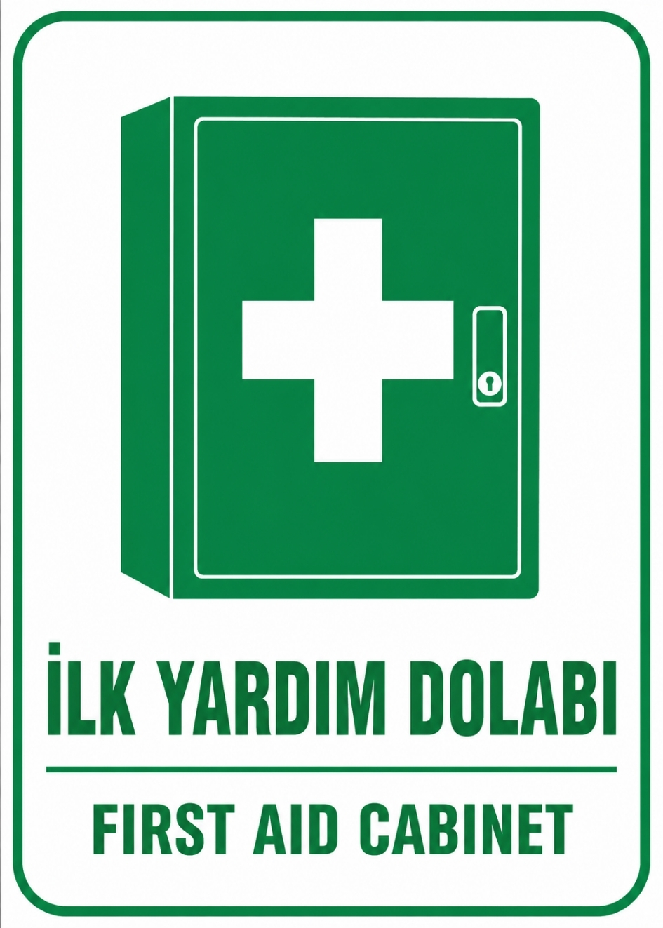 İLK YARDIM DOLABI 21X30CM PVC ISG LEVHA İLK YARDIM DOLABI 21X30CM PVC ISG LEVHA