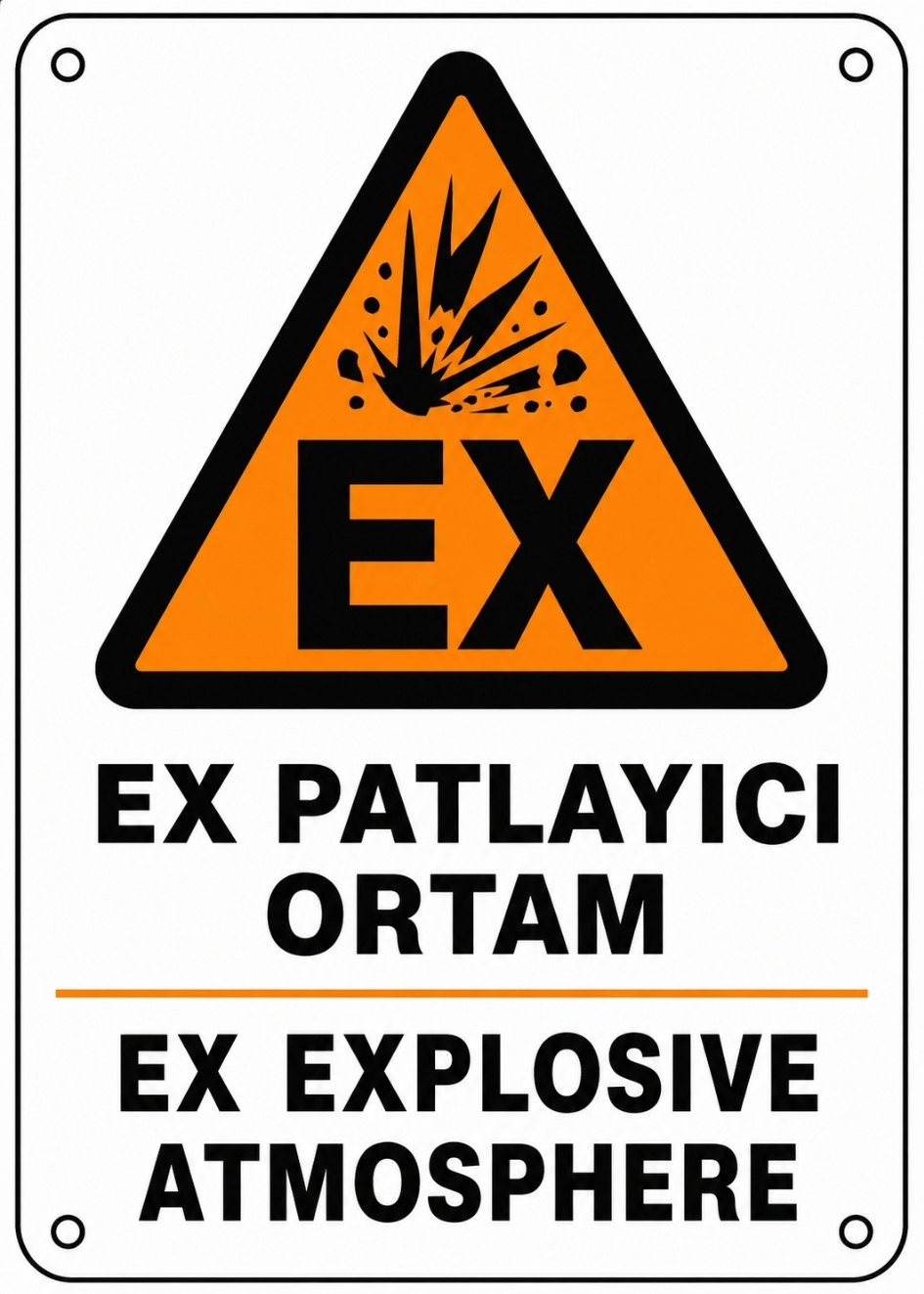 EX PATLAYICI ORTAM 21X30CM PVC ISG LEVHA