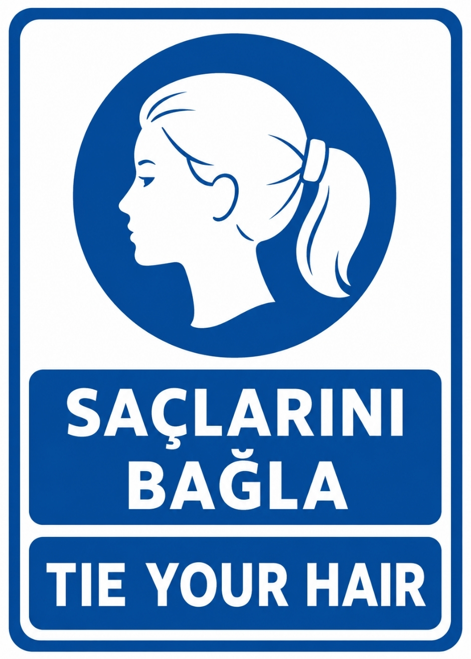 SAÇLARINI BAĞLA 21X30CM PVC ISG LEVHA SAÇLARINI BAĞLA 21X30CM PVC ISG LEVHA