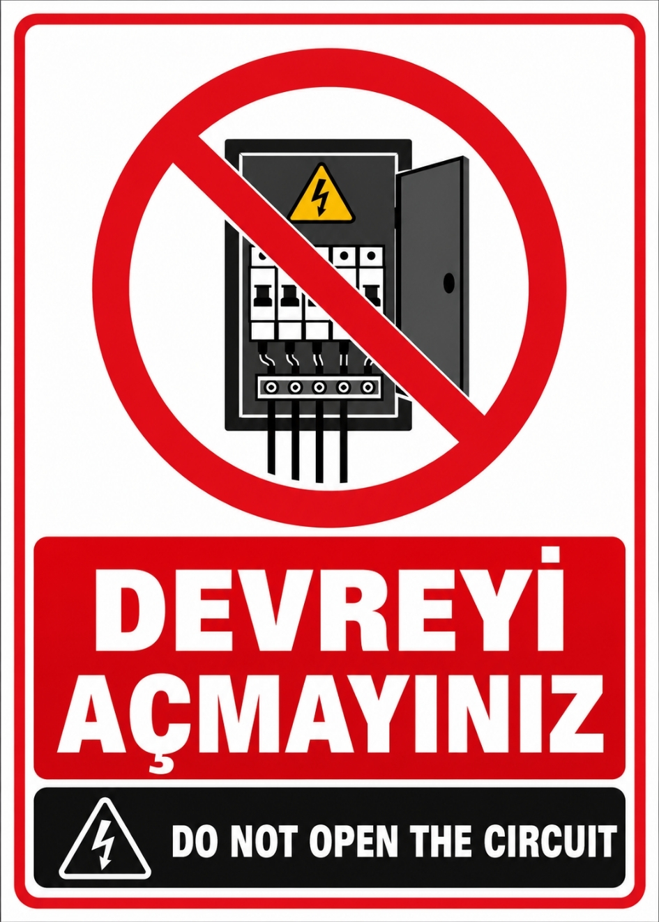 DEVREYİ AÇMAYINIZ 21X30CM PVC ISG LEVHA