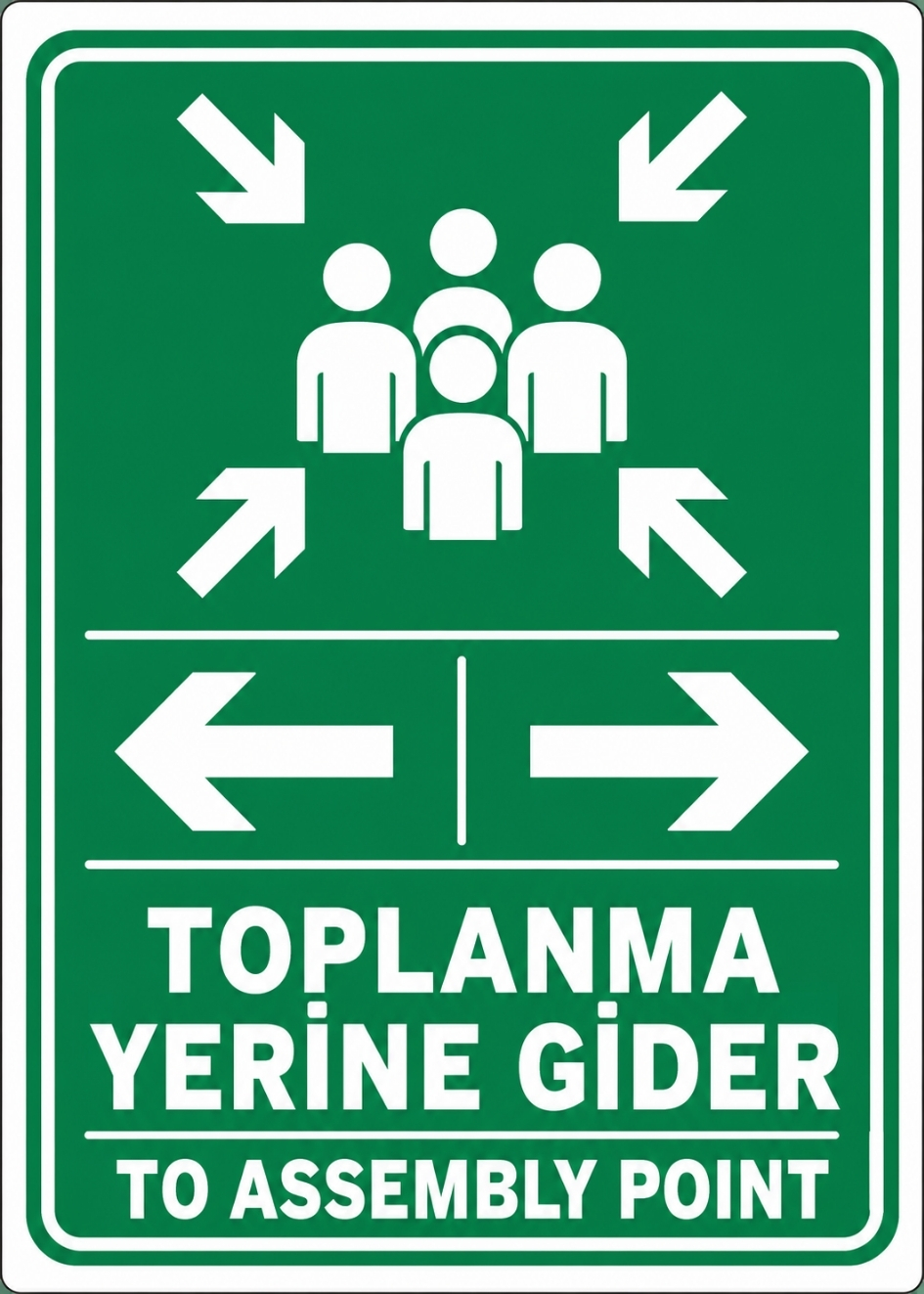 TOPLANMA YERİNE GİDER 50X70CM PVC ISG LEVHA