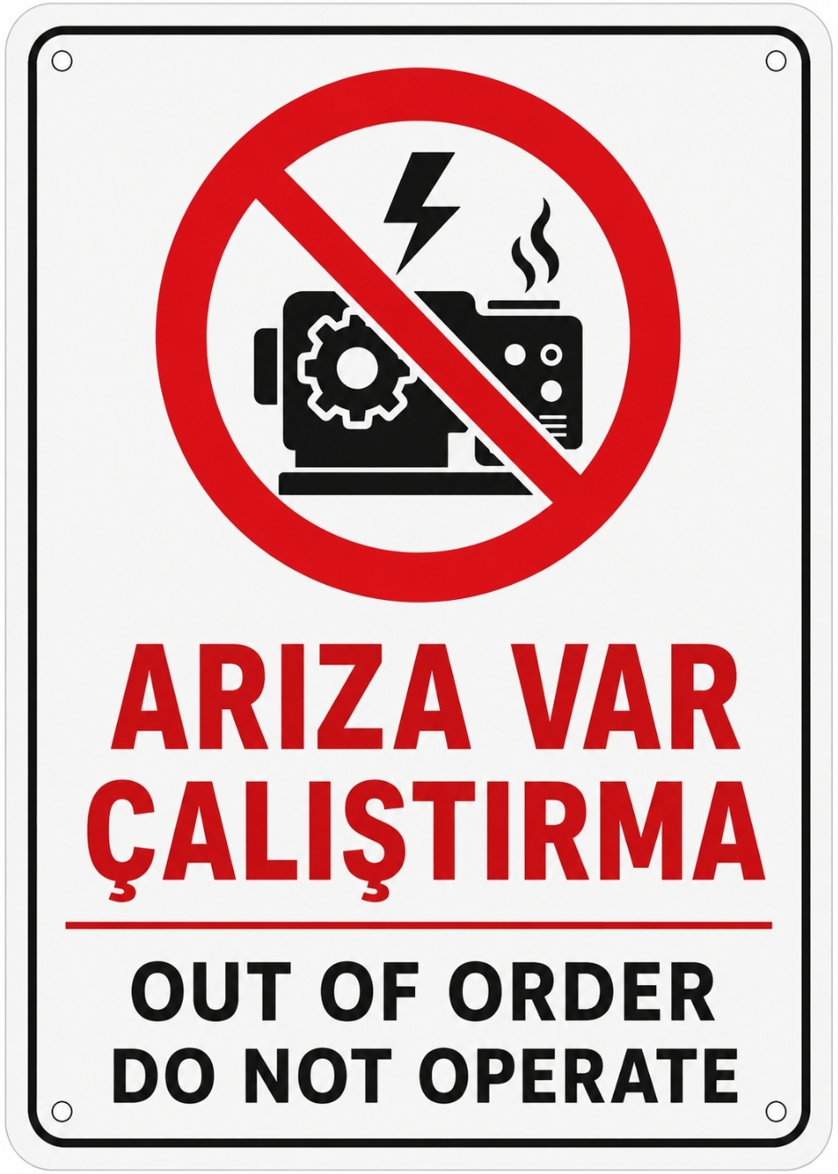 ARIZA VAR ÇALIŞTIRMA 21X30CM PVC ISG LEVHA