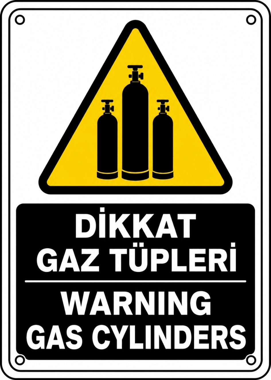 DİKKAT GAZ TÜPLERİ 21X30CM PVC ISG LEVHA DİKKAT GAZ TÜPLERİ 21X30CM PVC ISG LEVHA