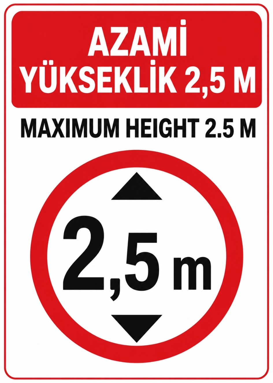 AZAMİ YÜKSEKLİK 2,5M 21X30CM PVC ISG LEVHA AZAMİ YÜKSEKLİK 2,5M 21X30CM PVC ISG LEVHA