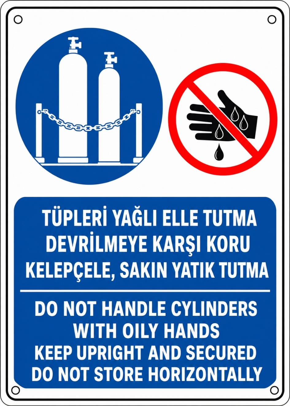 TÜPLERİ YAĞLI ELLE TUTMA DEVRİLMEYE KARŞI KORU KELEPÇELE SAKIN YATIK TUTMA 21X30CM PVC ISG LEVHA