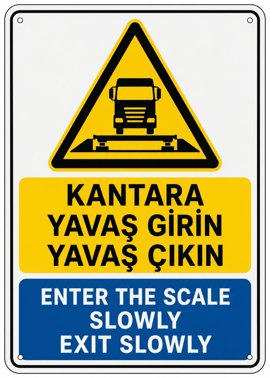 KANTARA YAVAŞ GİRİN YAVAŞ ÇIKIN 21X30CM PVC ISG LEVHA