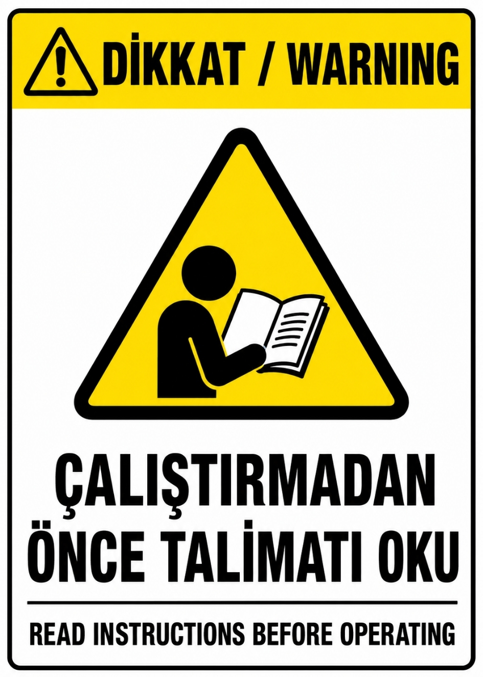 ÇALIŞTIRMADAN ÖNCE TALİMATI OKU 21X30CM PVC ISG LEVHA