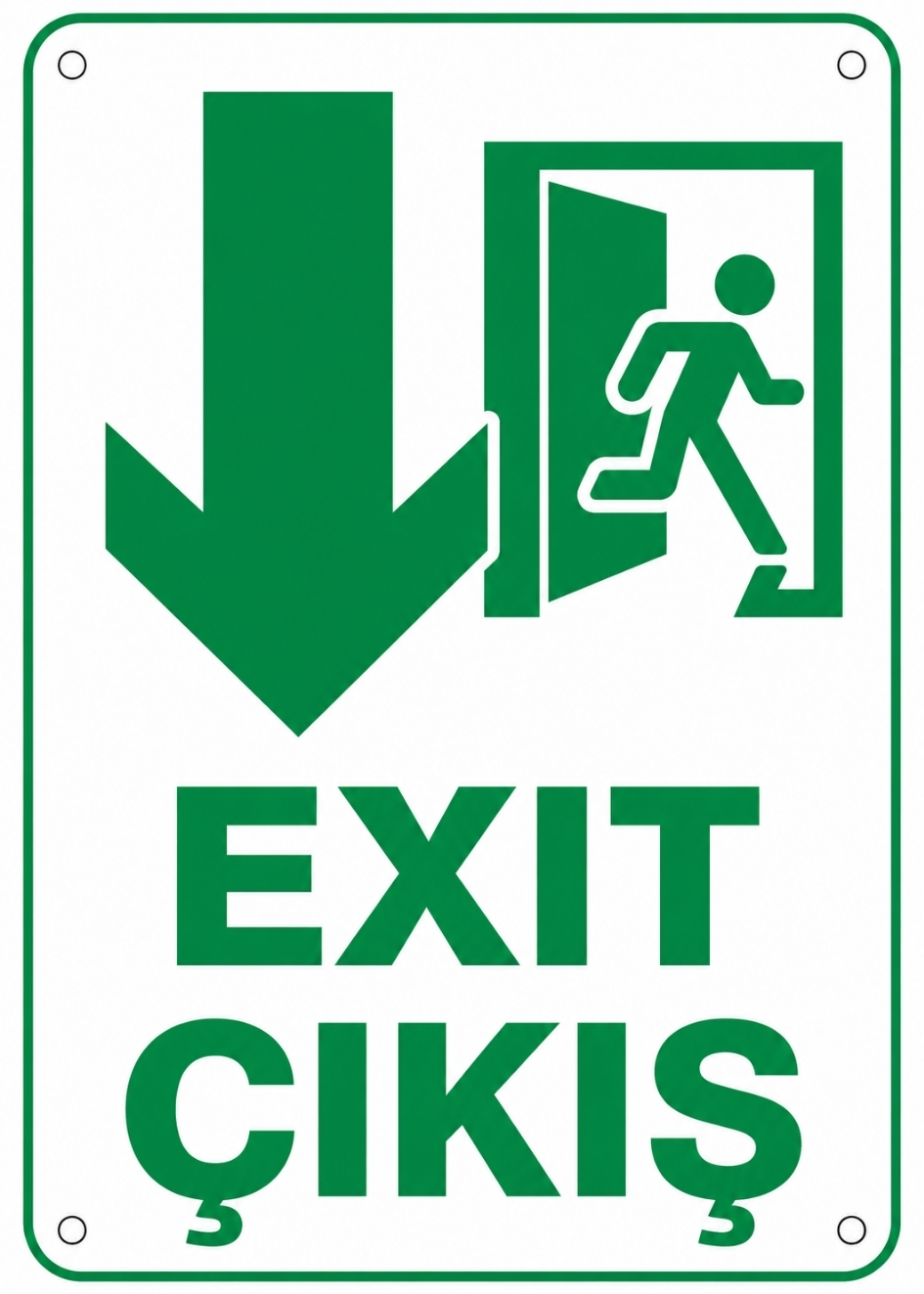 EXIT ÇIKIŞ 50X70CM PVC ISG LEVHA