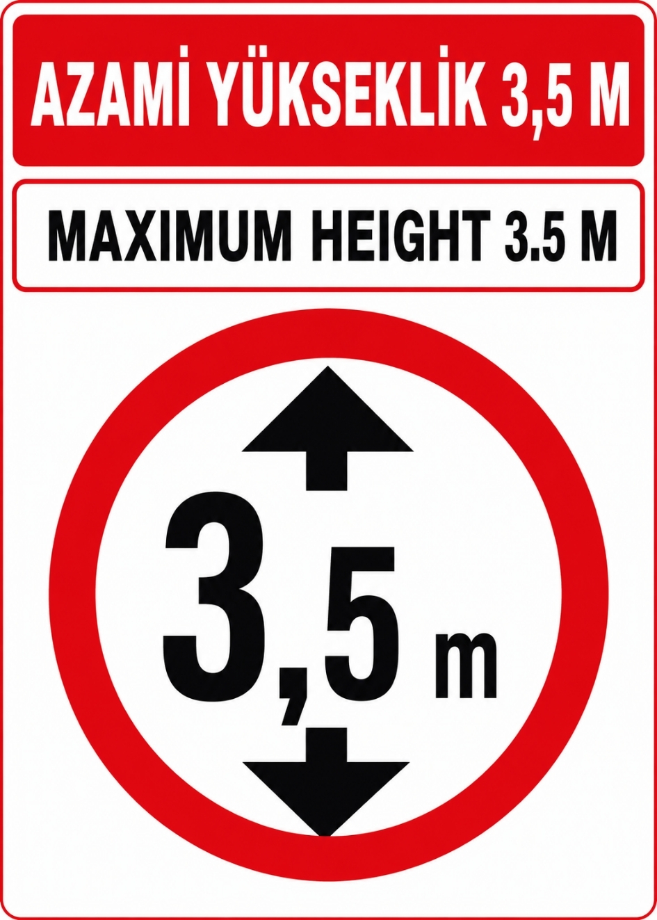 AZAMİ YÜKSEKLİK 3,5M 21X30CM PVC ISG LEVHA