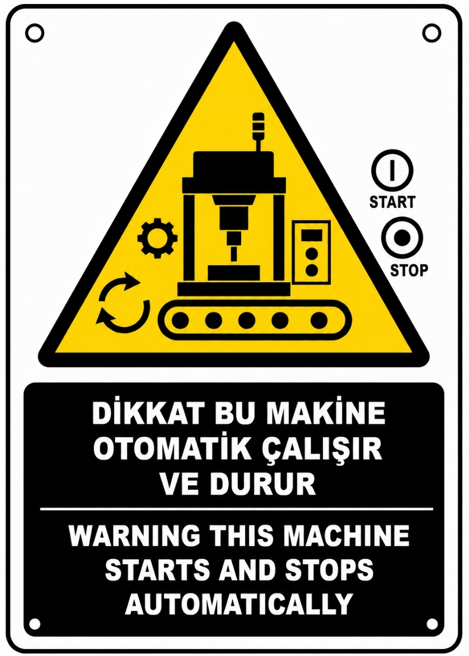 DİKKAT BU MAKİNA OTOMATİK ÇALIŞIR VE DURUR 21X30CM PVC ISG LEVHA