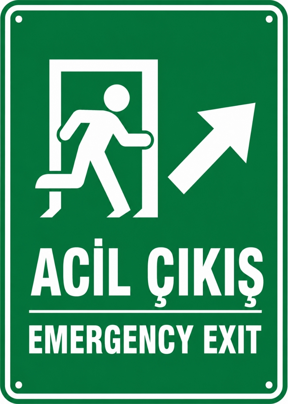 ACİL ÇIKIŞ 21X30CM PVC ISG LEVHA ACİL ÇIKIŞ 21X30CM PVC ISG LEVHA