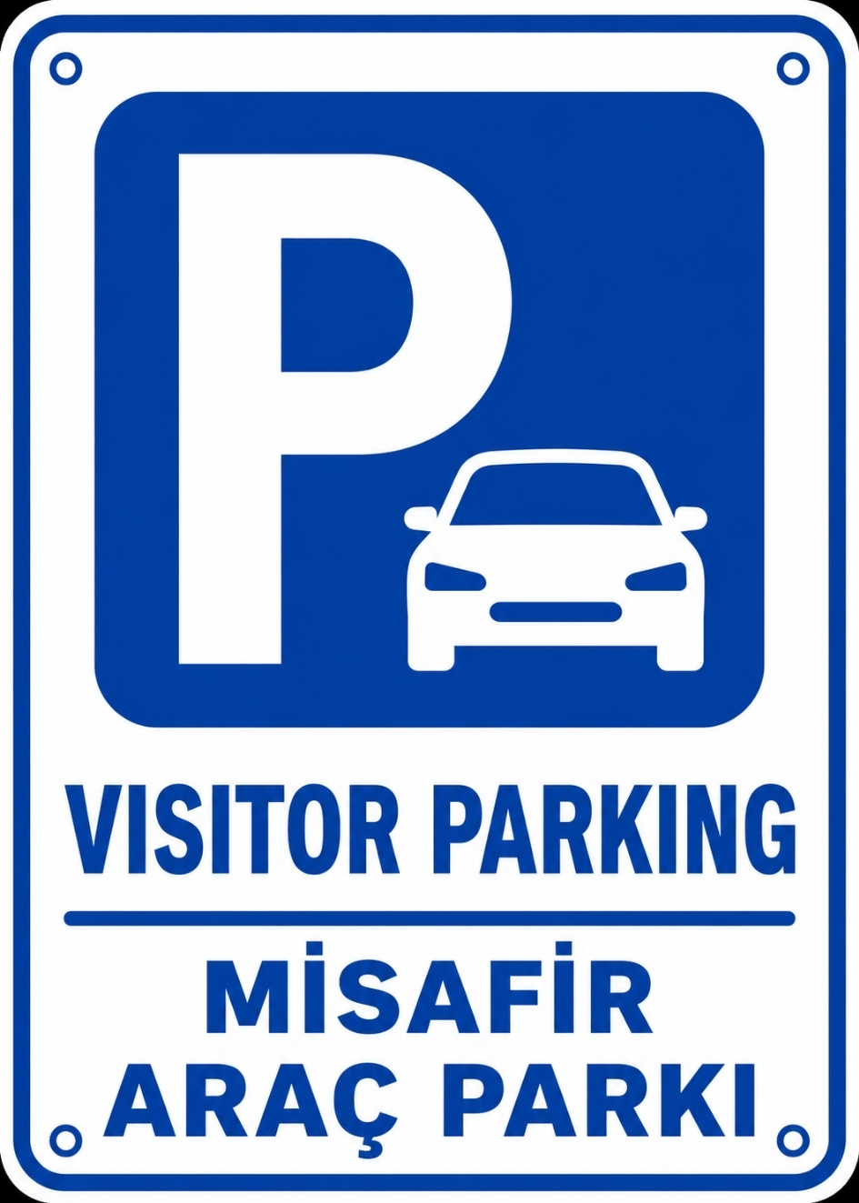 MİSAFİR ARAÇ PARKI 21X30CM PVC ISG LEVHA