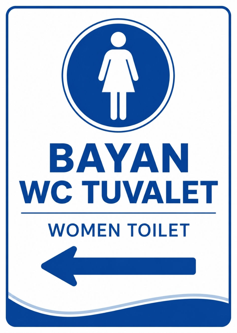 BAYAN WC TUVALET 21X30CM PVC ISG LEVHA BAYAN WC TUVALET 21X30CM PVC ISG LEVHA