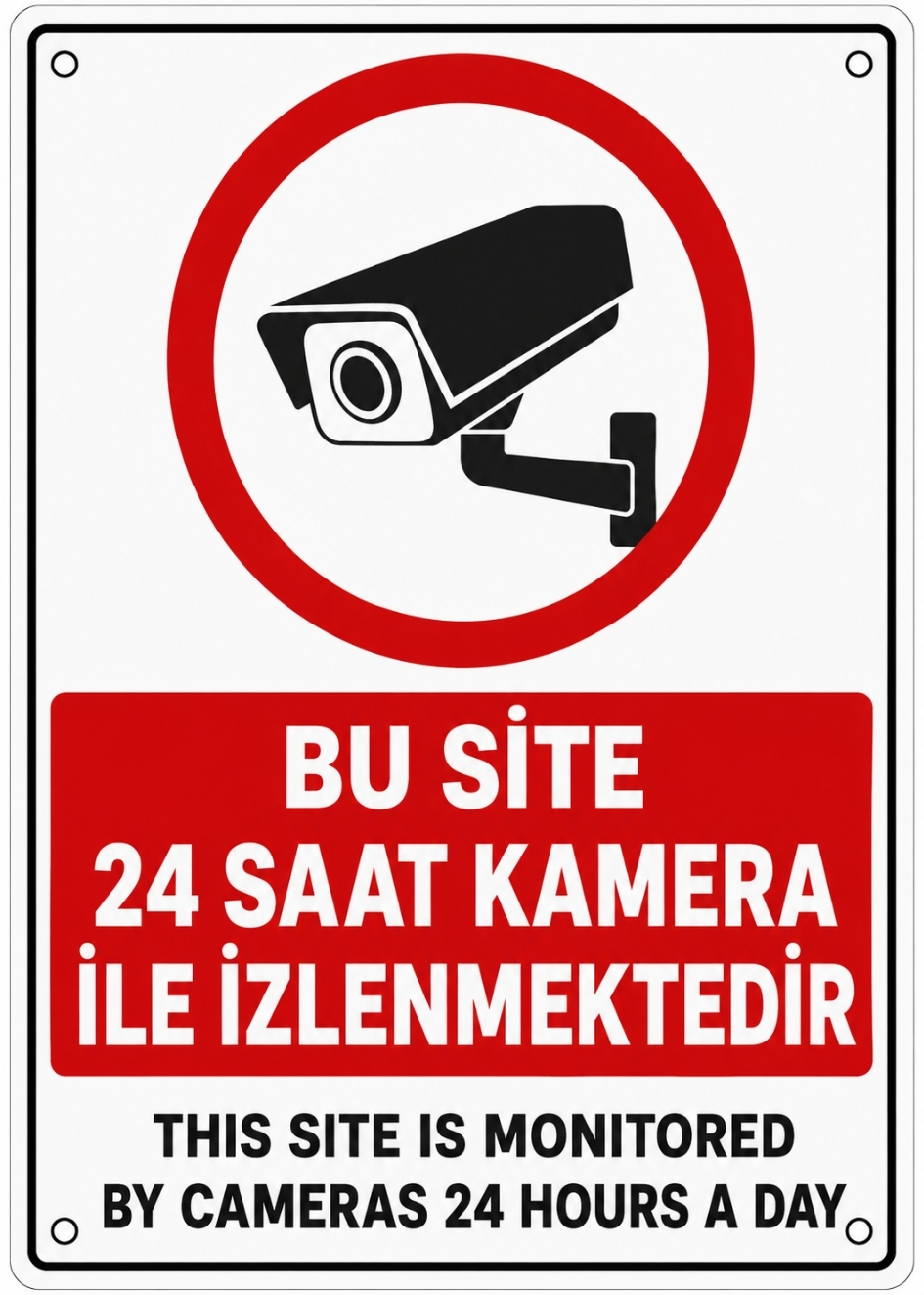 BU SİTE 24 SAAT KAMERA İLE İZLENMEKTEDİR 21X30CM PVC ISG LEVHA