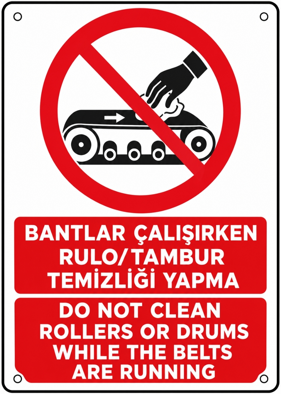 BANTLAR ÇALIŞIRKEN RULO TAMBUR TEMİZLİĞİ YAPMA 21X30CM PVC ISG LEVHA BANTLAR ÇALIŞIRKEN RULO TAMBUR TEMİZLİĞİ YAPMA 21X30CM PVC ISG LEVHA