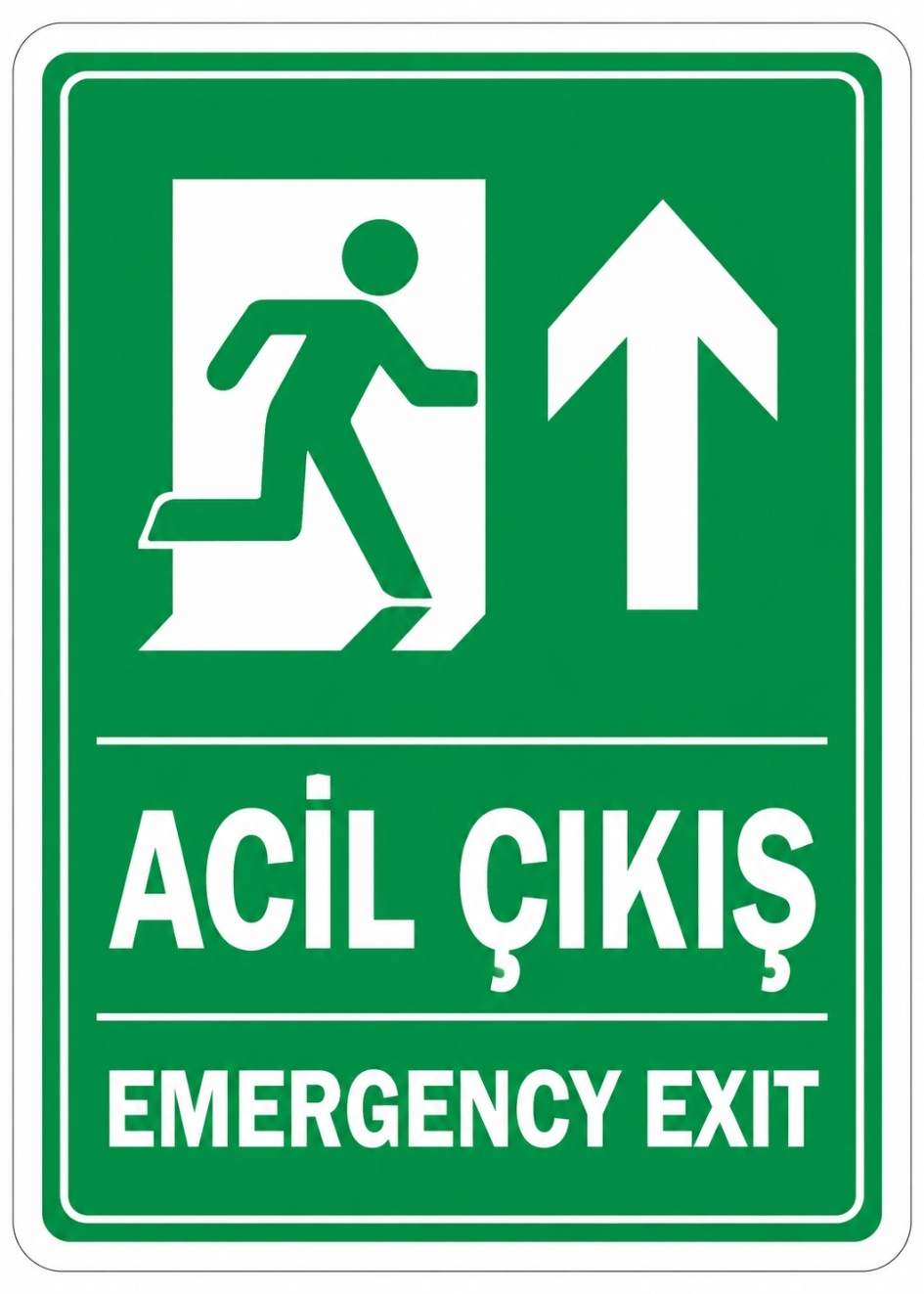 ACİL ÇIKIŞ 21X30CM PVC ISG LEVHA ACİL ÇIKIŞ 21X30CM PVC ISG LEVHA