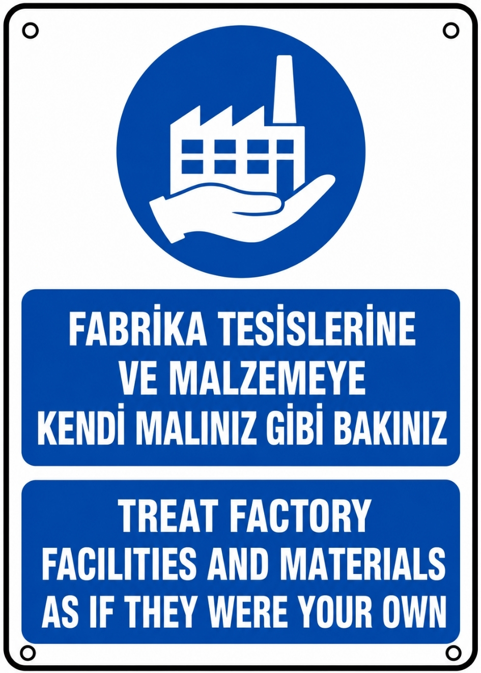 FABRİKA TESİSLERİNE VE MALZEMEYE KENDİ MALINIZ GİBİ BAKINIZ 21X30CM PVC ISG LEVHA
