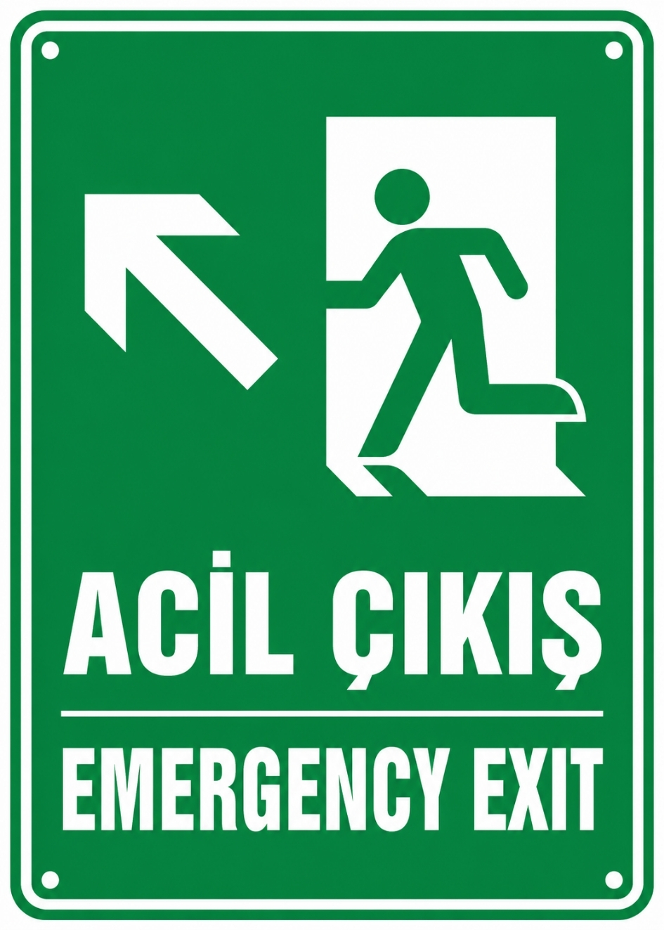 ACİL ÇIKIŞ 21X30CM PVC ISG LEVHA ACİL ÇIKIŞ 21X30CM PVC ISG LEVHA