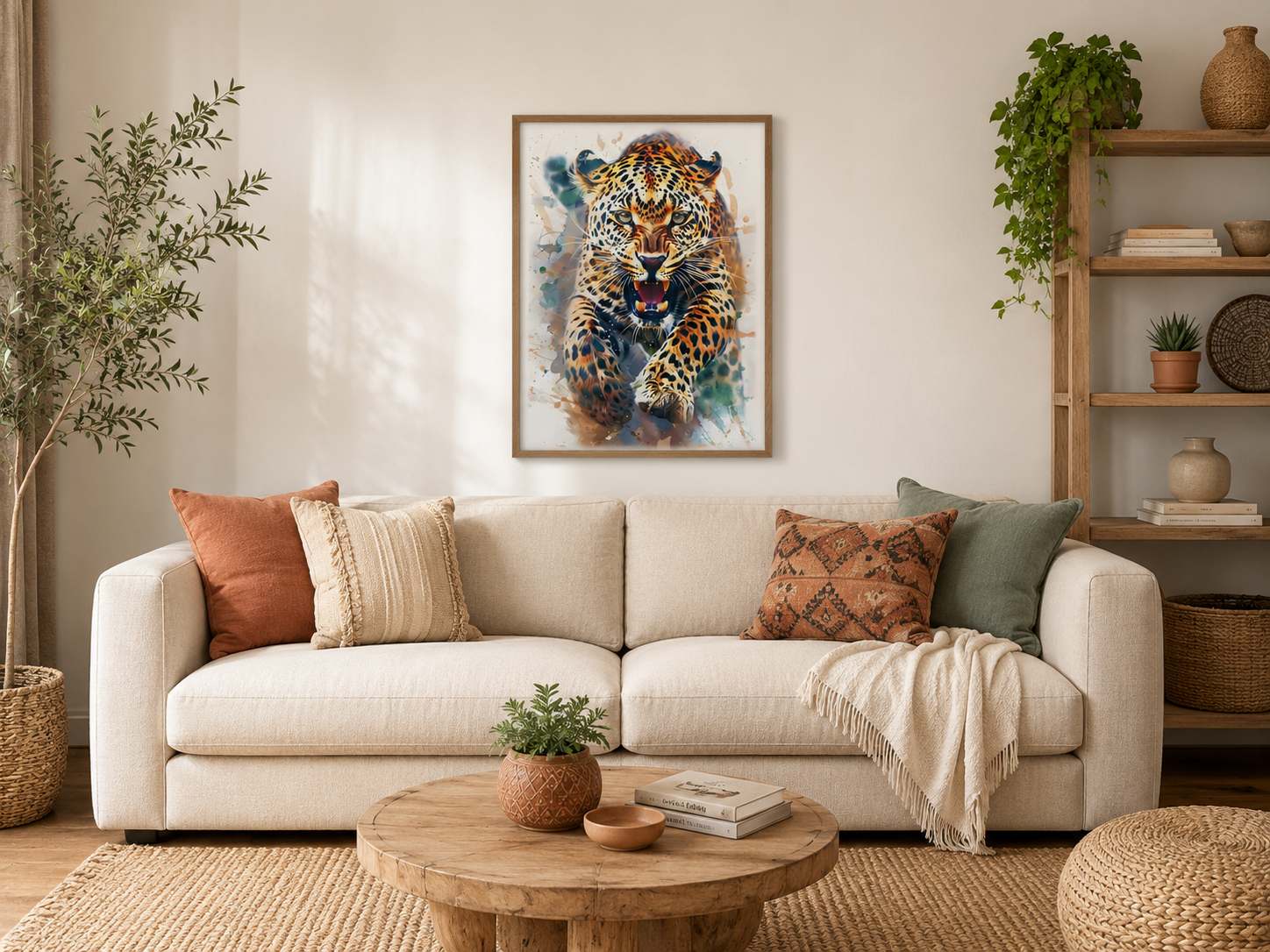 CHİTA FİGÜRLÜ WATERCOLOR DUVAR TABLOSU 50X70CM - PVC CANLI UV BASKI ÇERÇEVESİZ TABLO