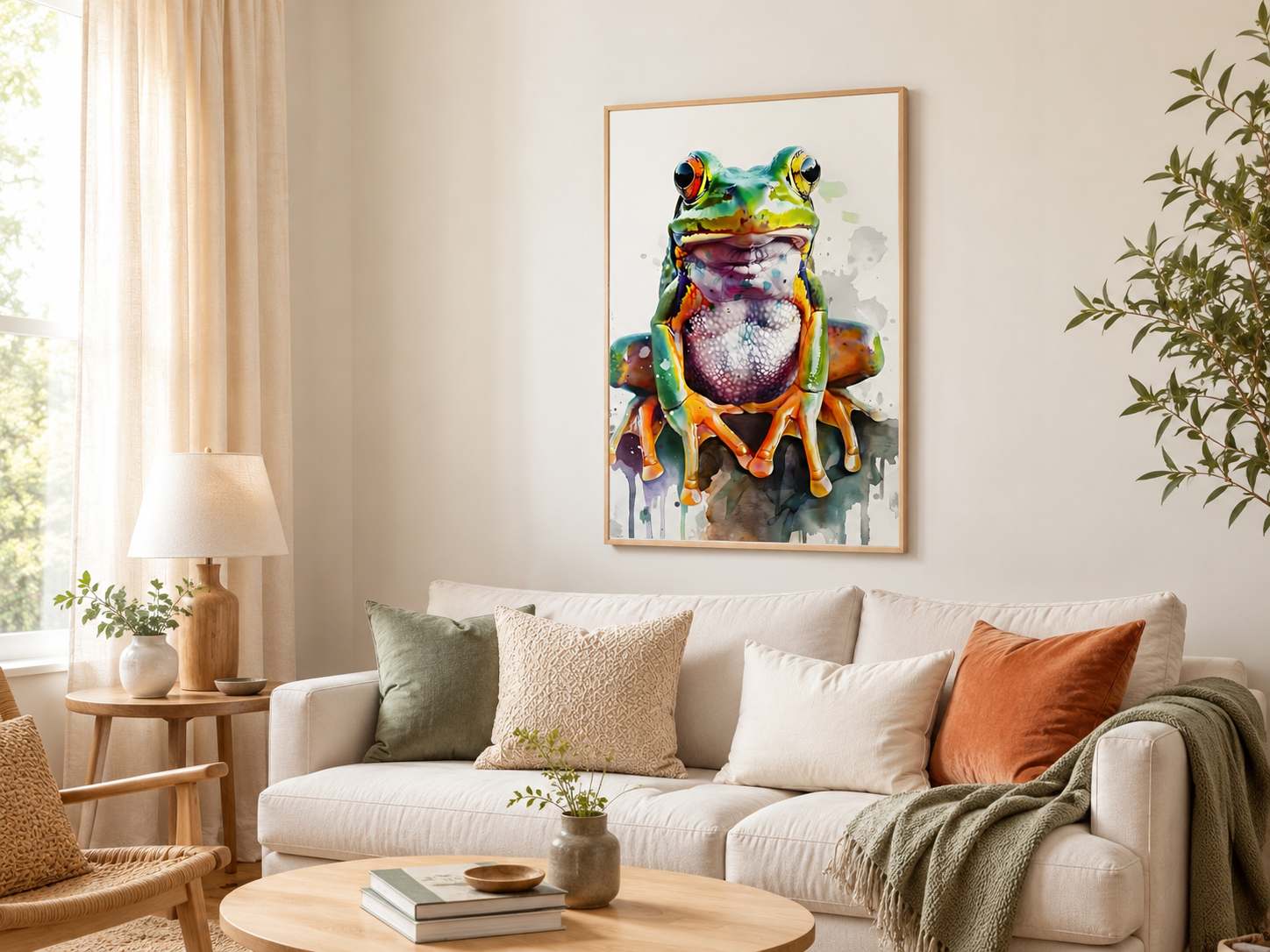 KURBAĞA FİGÜRLÜ WATERCOLOR DUVAR TABLOSU 50X70CM - PVC CANLI UV BASKI ÇERÇEVESİZ TABLO KURBAĞA FİGÜRLÜ WATERCOLOR DUVAR TABLOSU 50X70CM - PVC CANLI UV BASKI ÇERÇEVESİZ TABLO