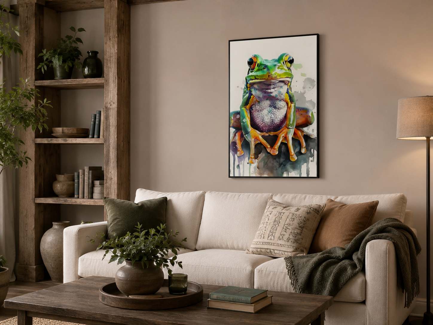 KURBAĞA FİGÜRLÜ WATERCOLOR DUVAR TABLOSU 50X70CM - PVC CANLI UV BASKI ÇERÇEVESİZ TABLO KURBAĞA FİGÜRLÜ WATERCOLOR DUVAR TABLOSU 50X70CM - PVC CANLI UV BASKI ÇERÇEVESİZ TABLO