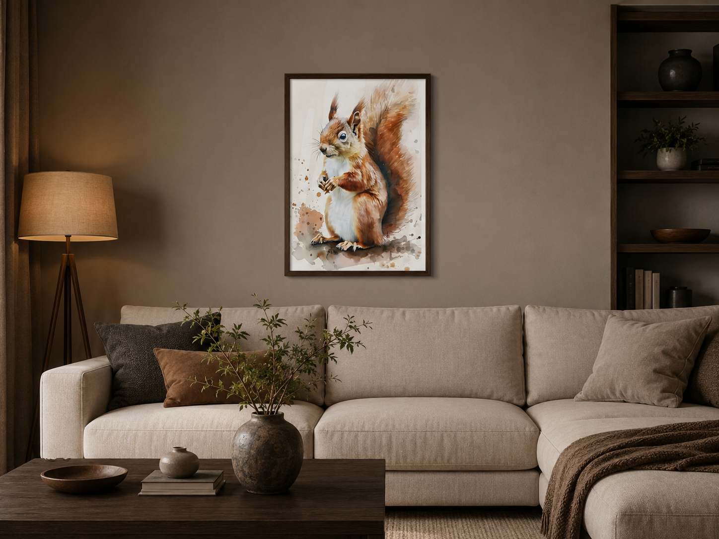 SİNCAP FİGÜRLÜ WATERCOLOR DUVAR TABLOSU 50X70CM - PVC CANLI UV BASKI ÇERÇEVESİZ TABLO