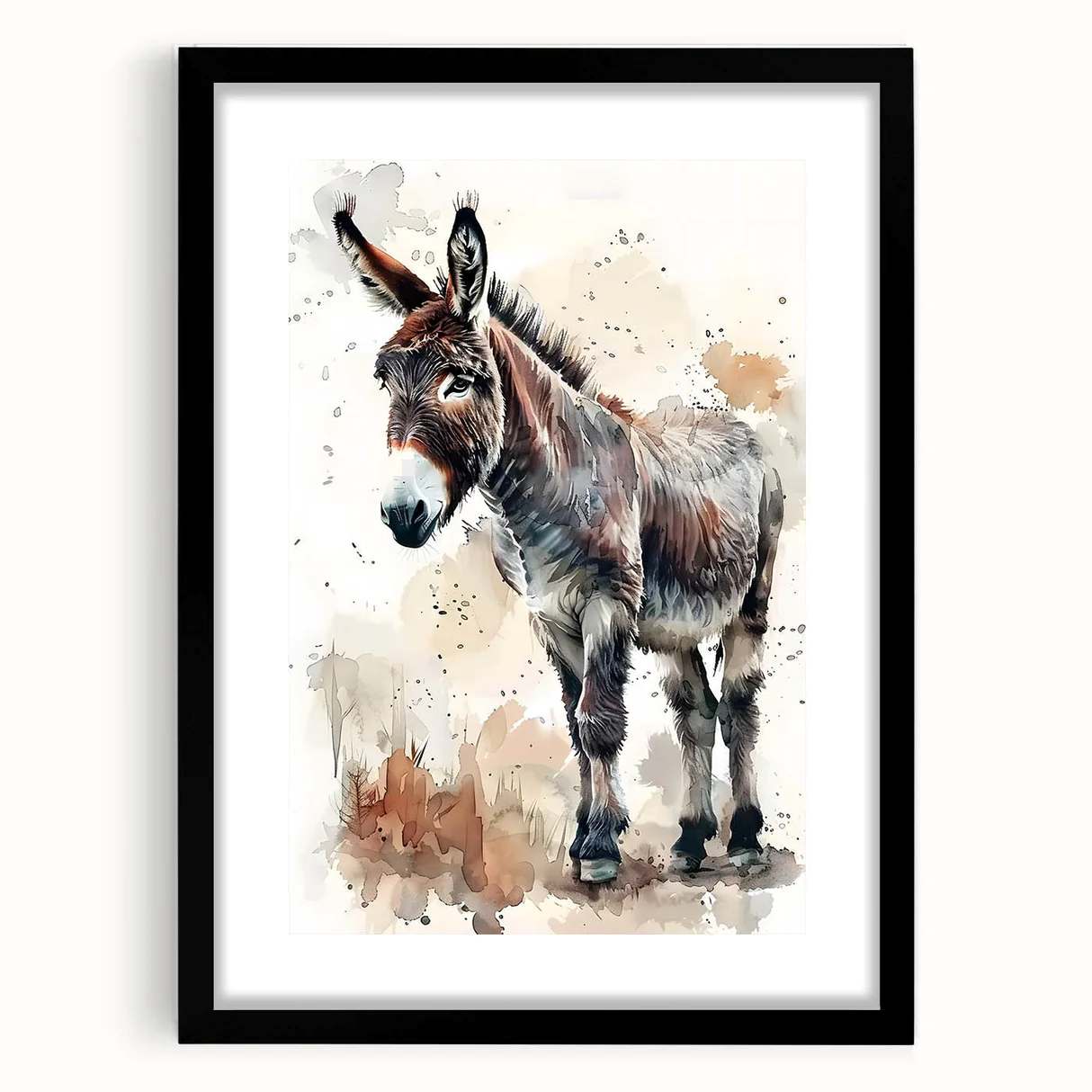 EŞEK FİGÜRLÜ WATERCOLOR DUVAR TABLOSU 50X70CM - PVC CANLI UV BASKI ÇERÇEVESİZ TABLO EŞEK FİGÜRLÜ WATERCOLOR DUVAR TABLOSU 50X70CM - PVC CANLI UV BASKI ÇERÇEVESİZ TABLO