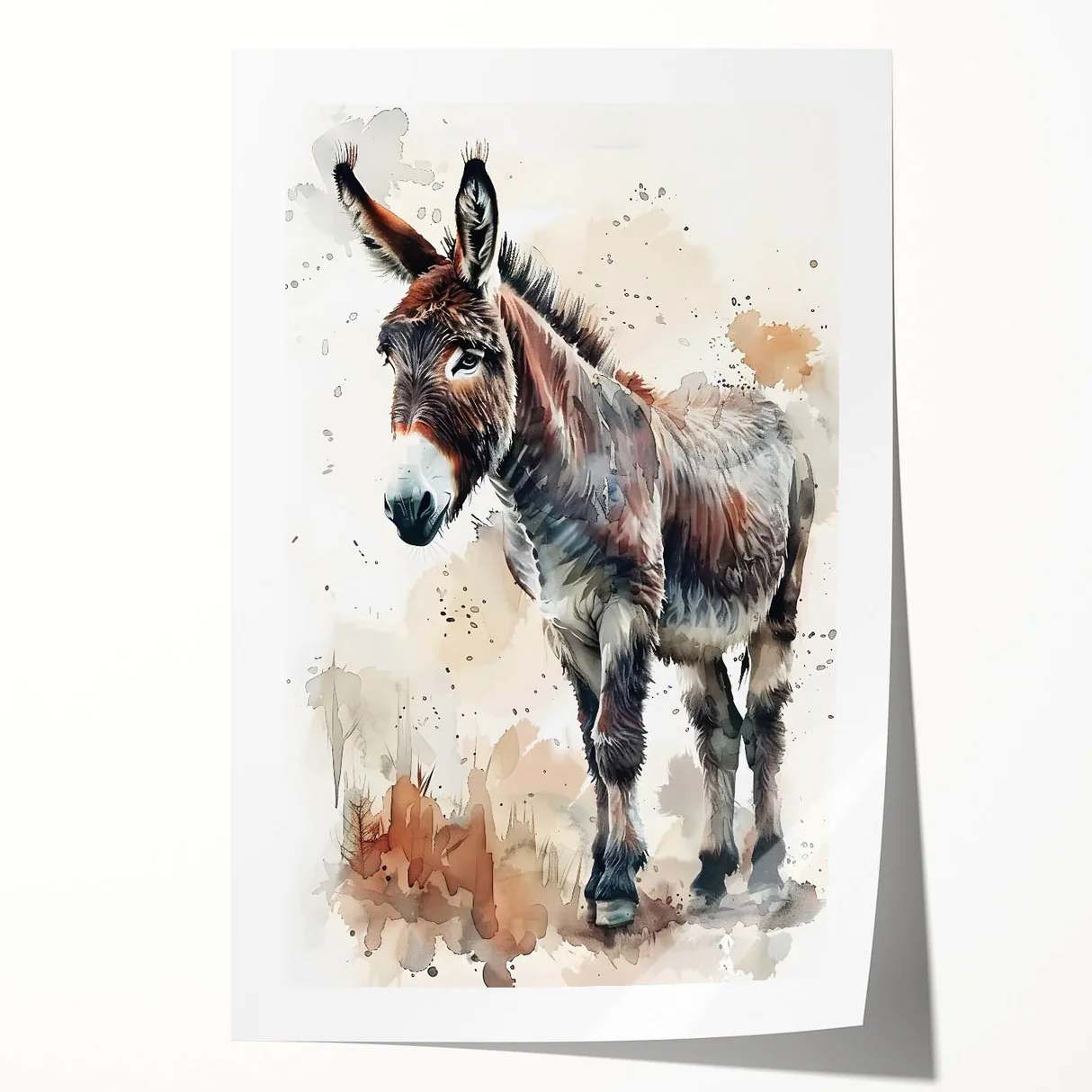 EŞEK FİGÜRLÜ WATERCOLOR DUVAR TABLOSU 50X70CM - PVC CANLI UV BASKI ÇERÇEVESİZ TABLO EŞEK FİGÜRLÜ WATERCOLOR DUVAR TABLOSU 50X70CM - PVC CANLI UV BASKI ÇERÇEVESİZ TABLO