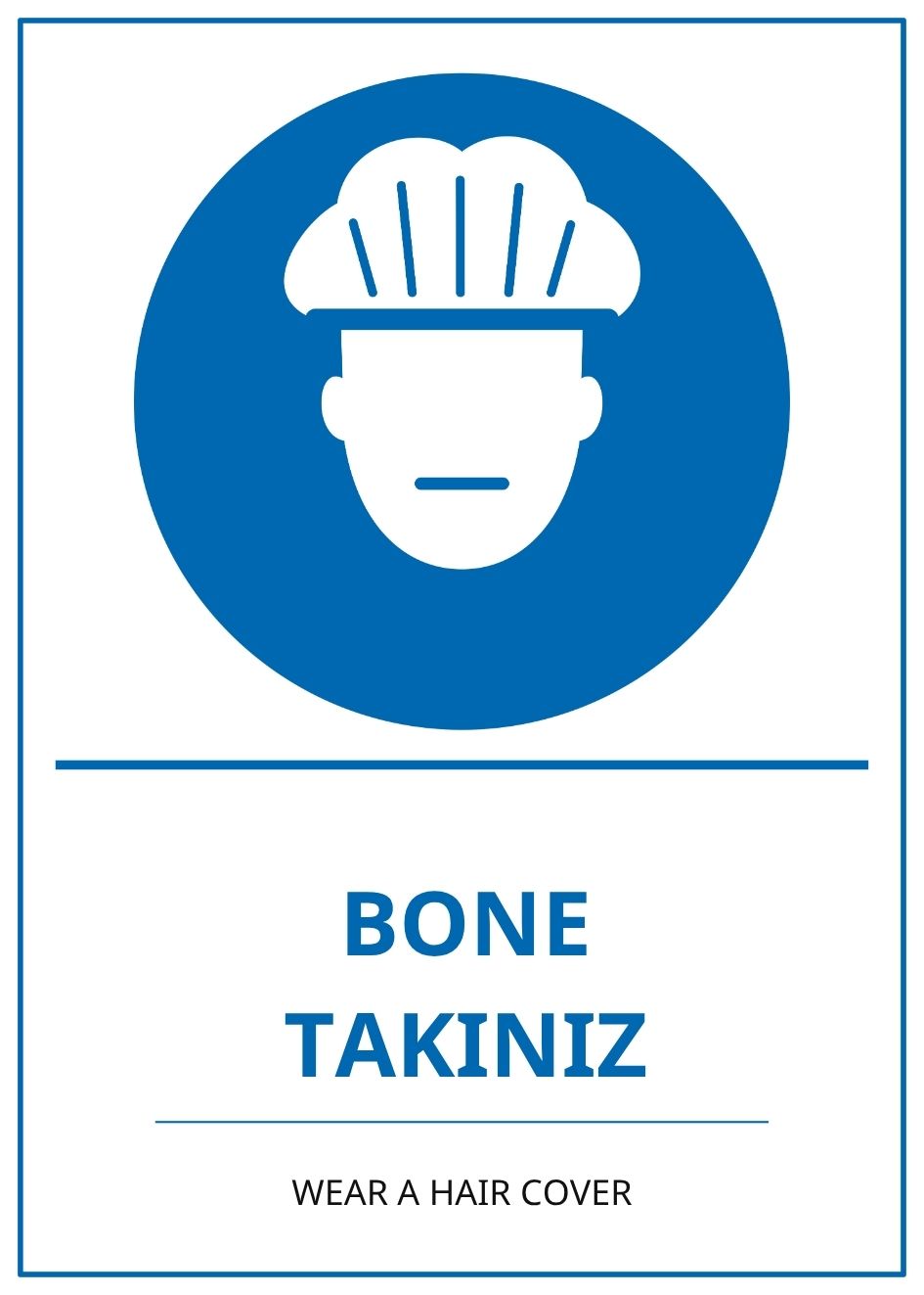 Hastane Bone Takınız PVC ISG Levha 21x30CM