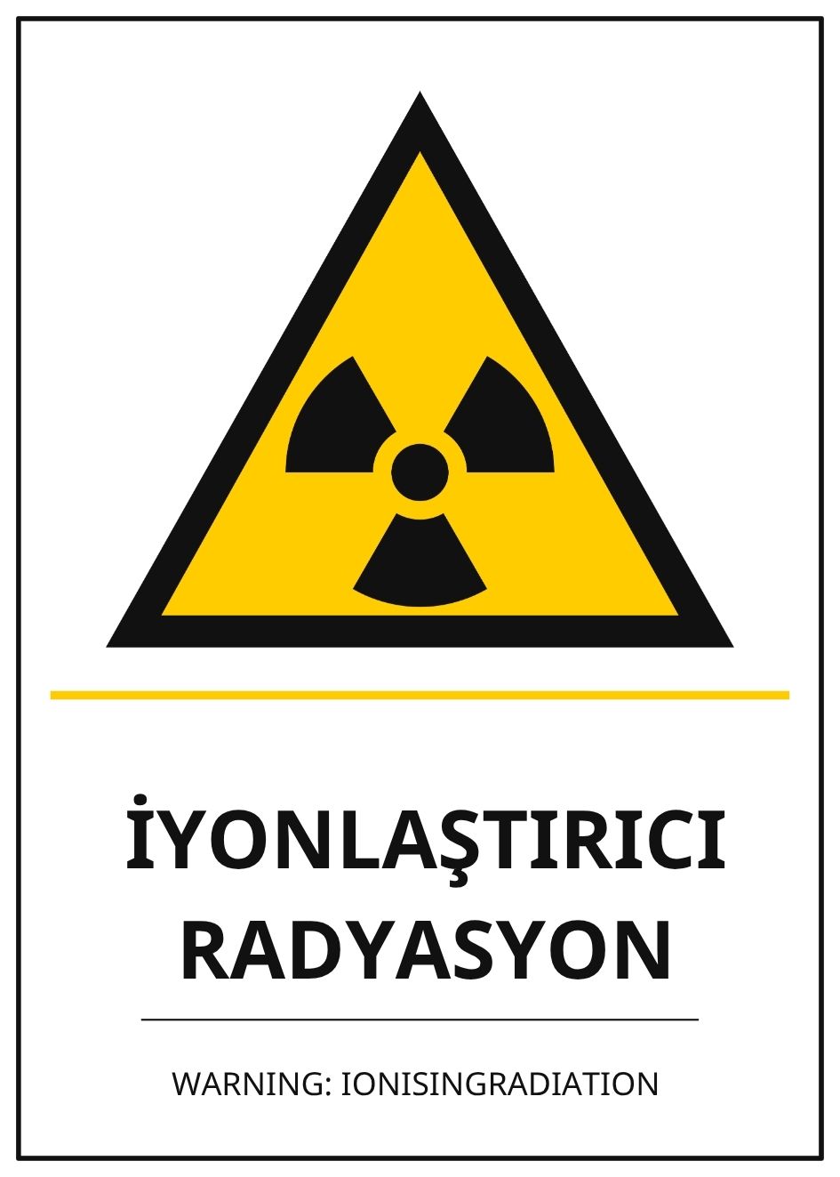 Hastane İyonlaştırıcı Radyasyon PVC ISG Levha 21x30CM