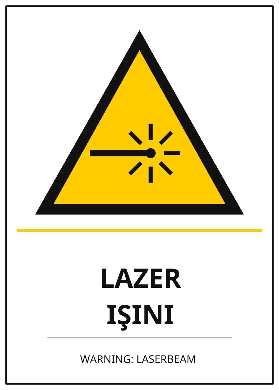 Hastane Lazer Işını PVC ISG Levha 21x30CM