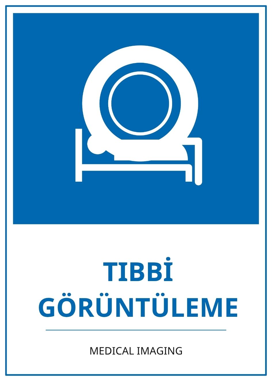 Hastane Tıbbi Görüntüleme PVC ISG Levha 21x30CM