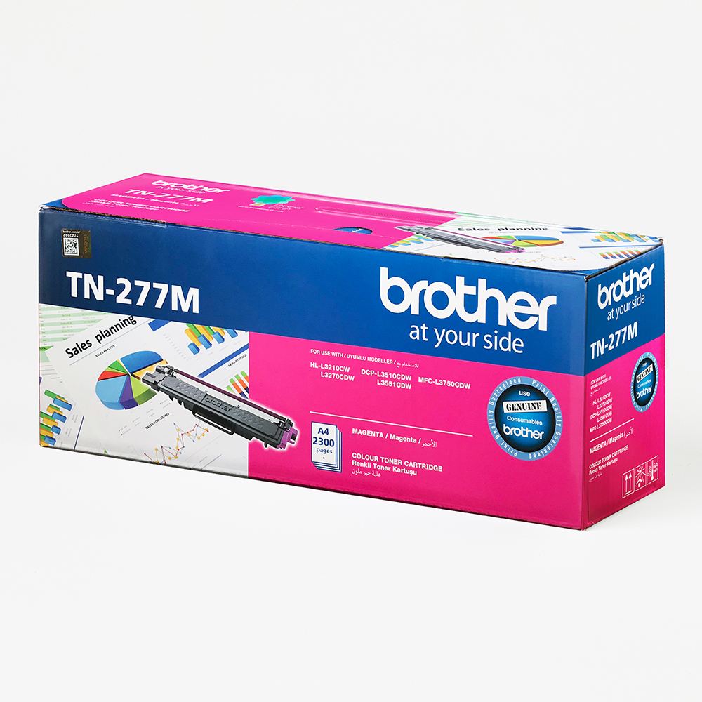 BROTHER TN-277M 2.300 SAYFA MAGENTA KIRMIZI TONER HL-L3270CDW DCP-L3551CDW MFC-L3750CDW