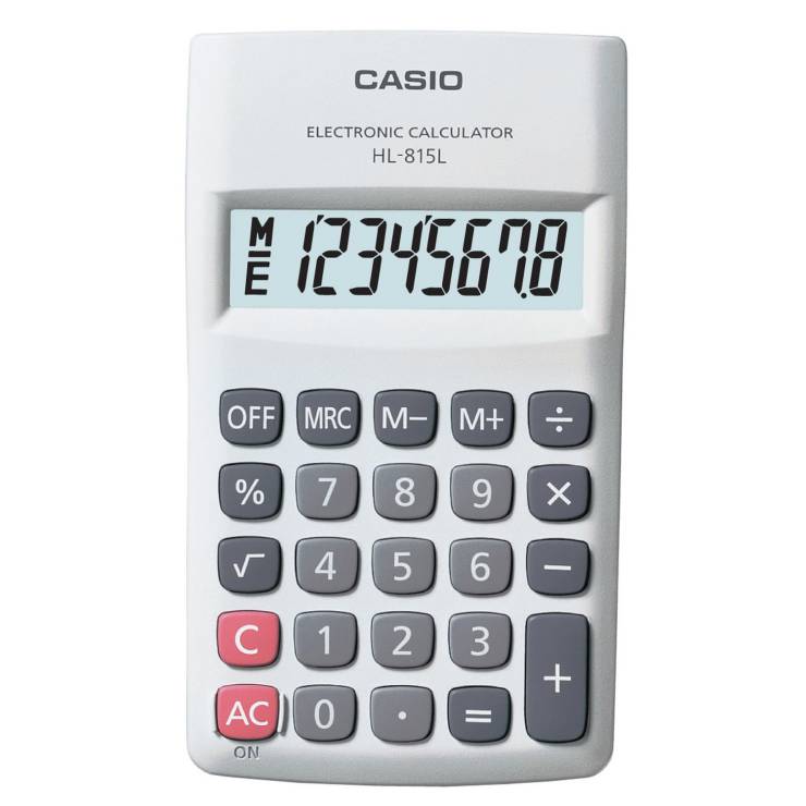 CASIO HL-815L-WE 8 HANE BEYAZ HESAP MAKINESI