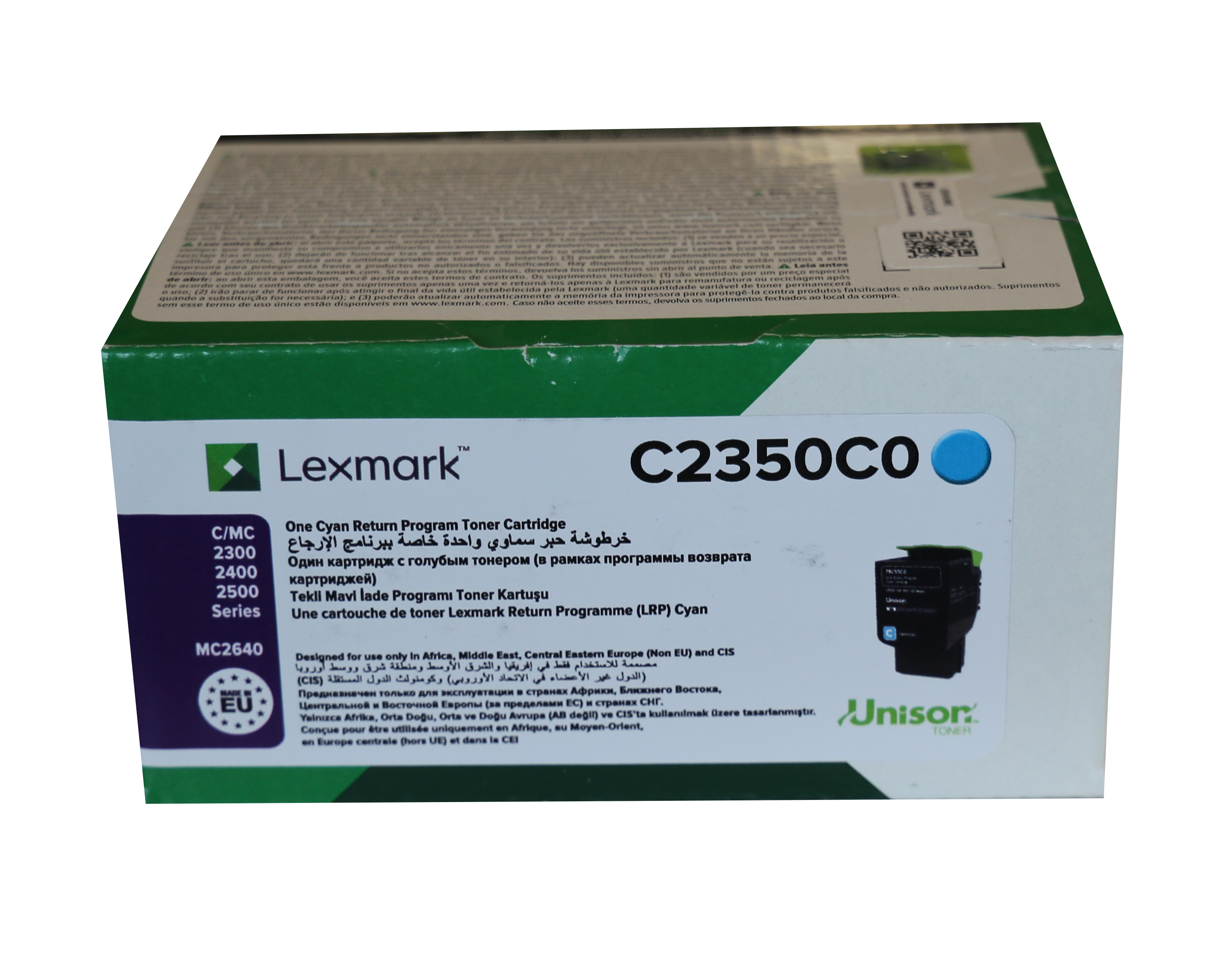 LEXMARK C2350C0 1.000 SAYFA CYAN MAVI TONER C2325-2425-2535 MC2325-2425-2535-2640