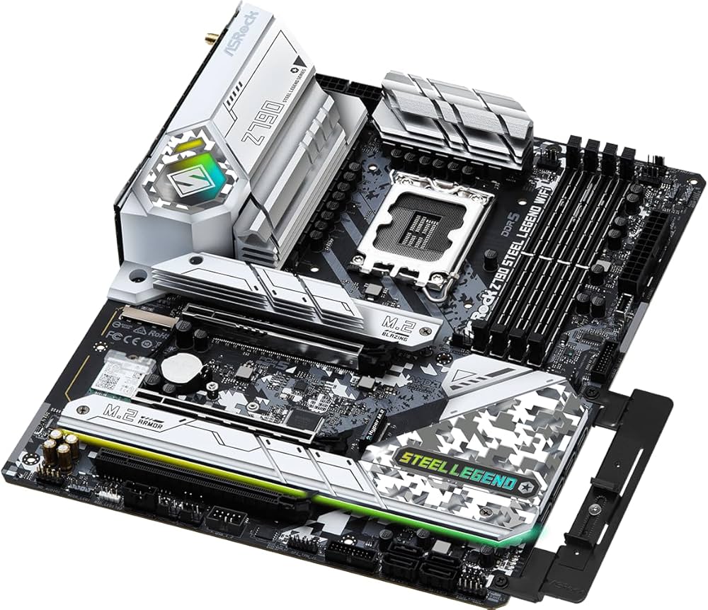 ASRock Z790 Steel Legend WiFi ATX Anakart Intel LGA1700, 7200MHz DDR5, PCIe Gen5 M.2 SSD, 4K 60Hz HDMI, WiFi 6E