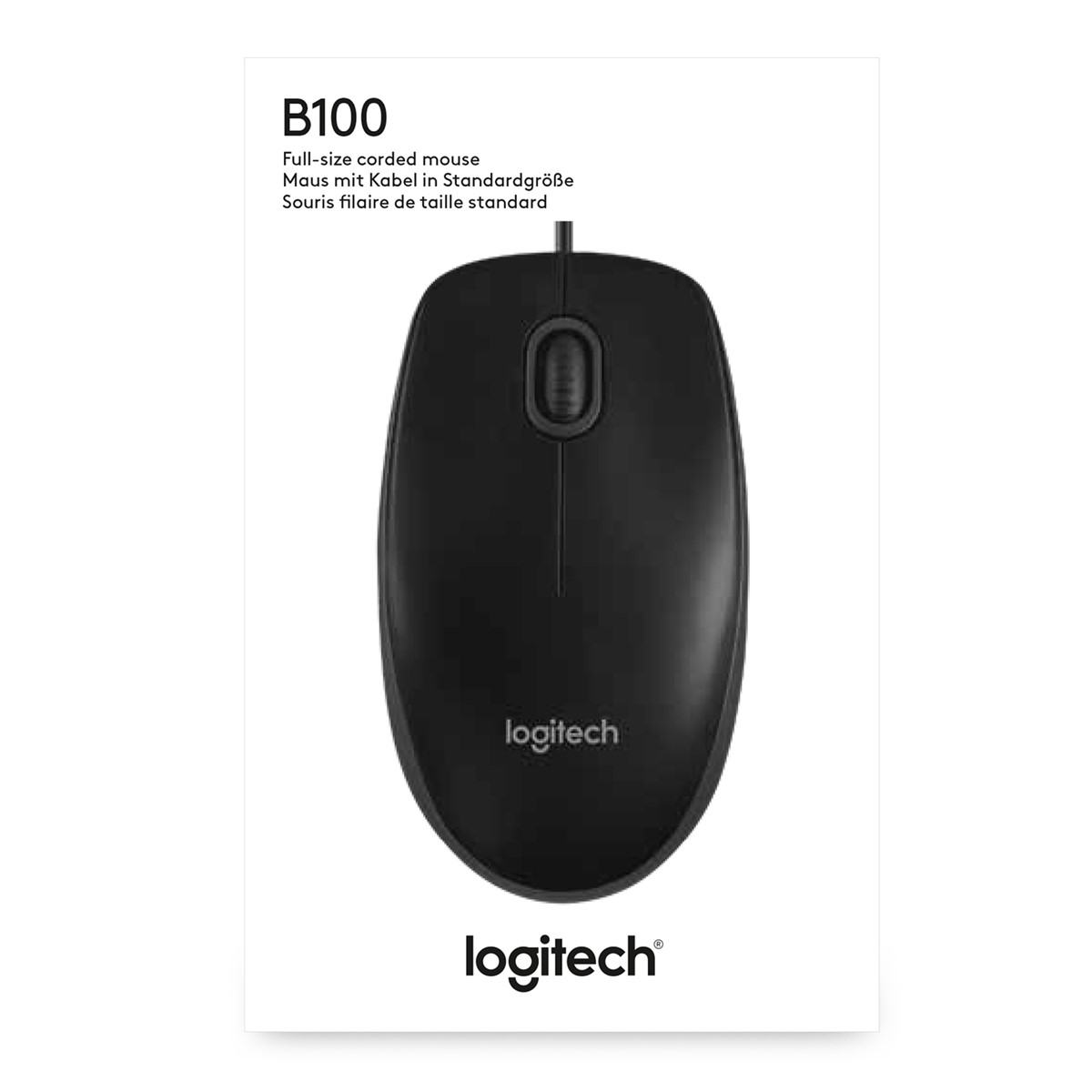 LOGITECH B100 OPTIK USB MOUSE-SIYAH 910-003357