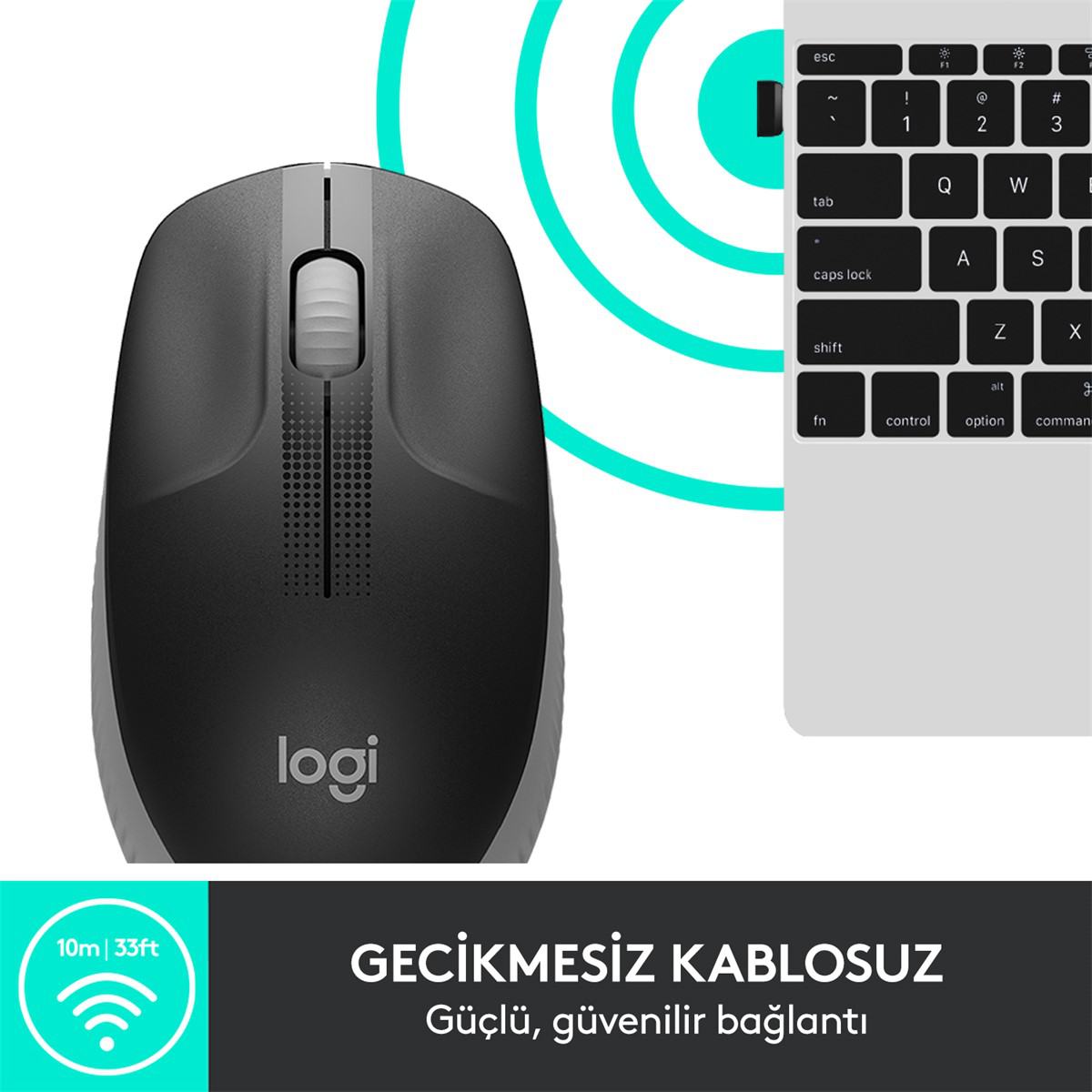 LOGITECH M190 KOZAK GREY MOUSE 910-005906