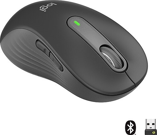 LOGITECH M650 L SIGNATURE SOL EL iÇİN KABLOSUZ TAM BOYUTLU MOUSE - SIYAH 910-006239