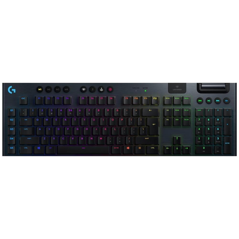 LOGİTECH G G915 TKL LIGHTSPEED RGB İNGİLİZCE Q KABLOSUZ MEKANİK OYUNCU KLAVYESİ - SİYAH 920-009537