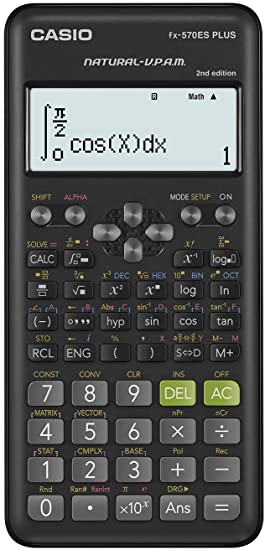 CASIO FX-570ES PLUS 2. VERSIYON BILIMSEL FONKSIYONLU HESAP MAKINESI