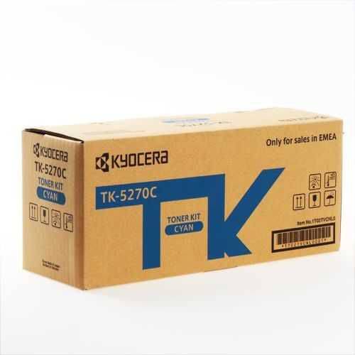 KYOCERA TK-5270C CYAN MAVI ORJINAL FOTOKOPI TONERI ECOSYS M6230CIDN-M6630CIDN P6230CDN 6.000 SAYFA