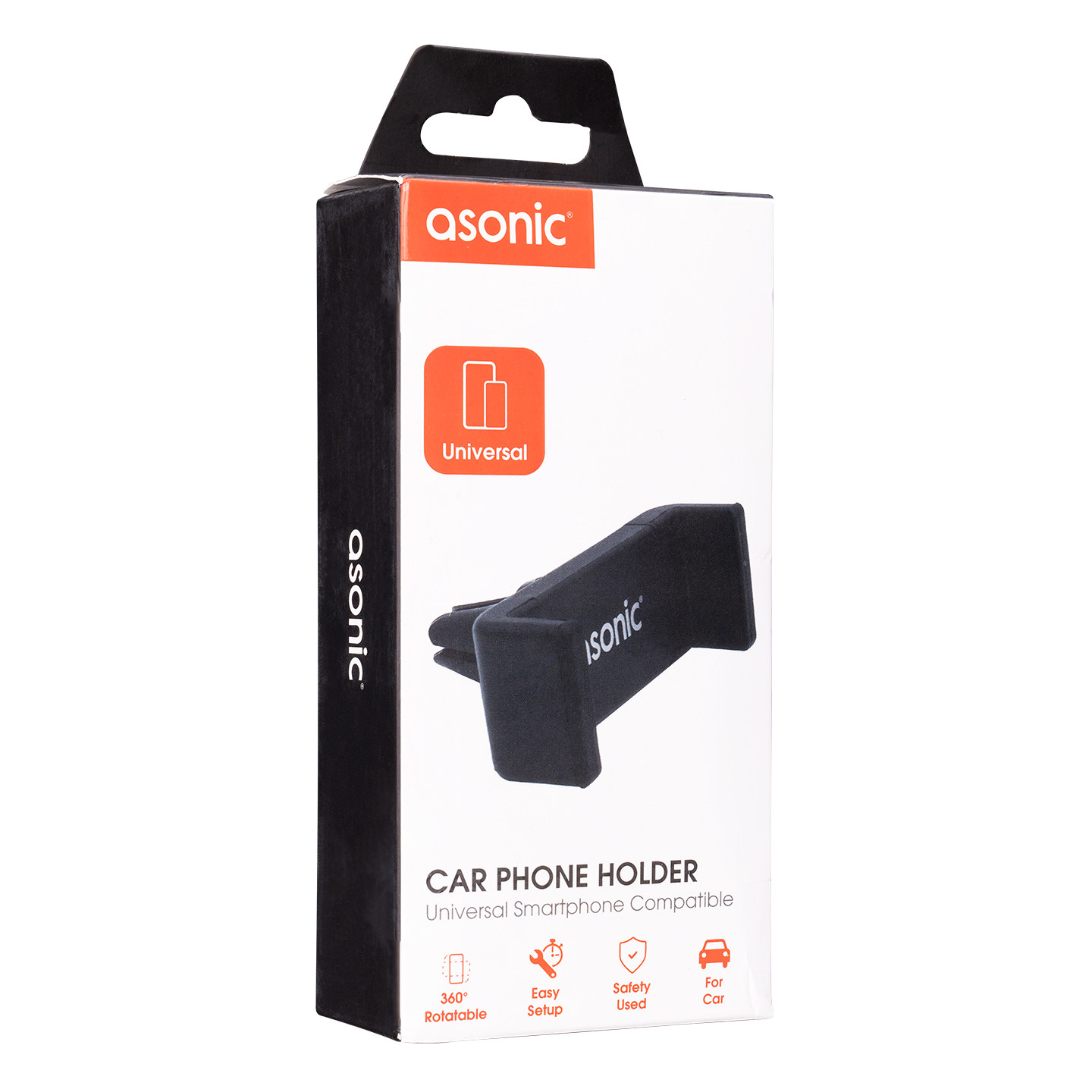 ASONIC AS-H01 UNIVERSAL AYARLANABILIR SIYAH ARAC TELEFON TUTUCU