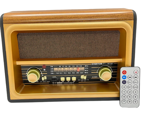 EVERTON RT-827 BLUETOOTH-USB-SD-FM KUMANDALI NOSTALJIK RADYO