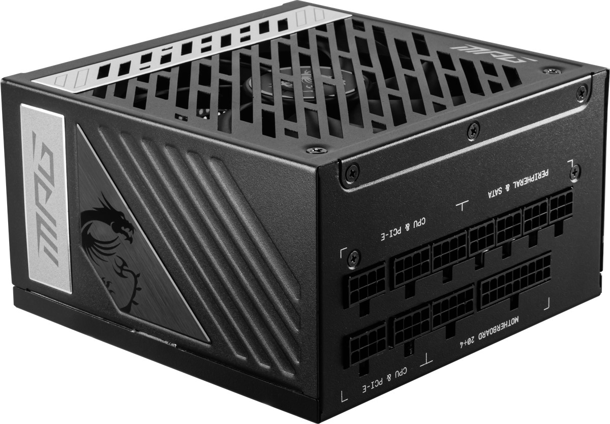 MSI PSU MPG A1000G PCIE5 1000W 80+ GOLD POWER SUPPLY